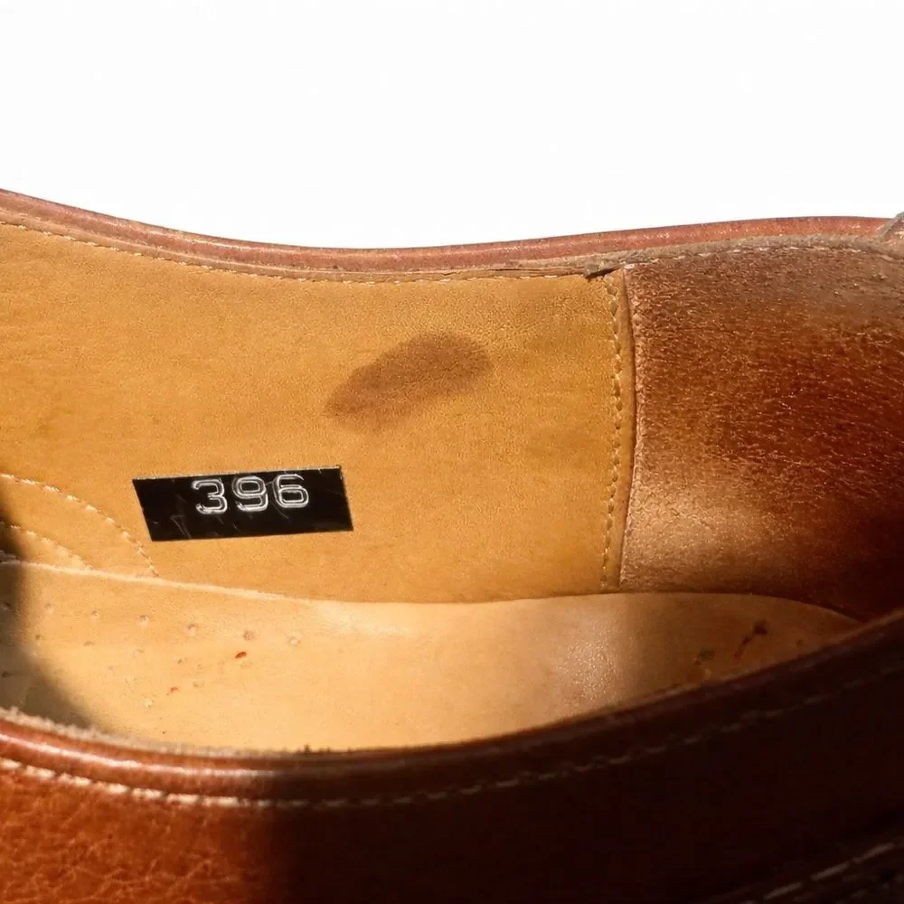 Cole Haan Men’s Brown Leather Cap Toe Oxford Dress Shoes Lace Up Size 6.5–7
